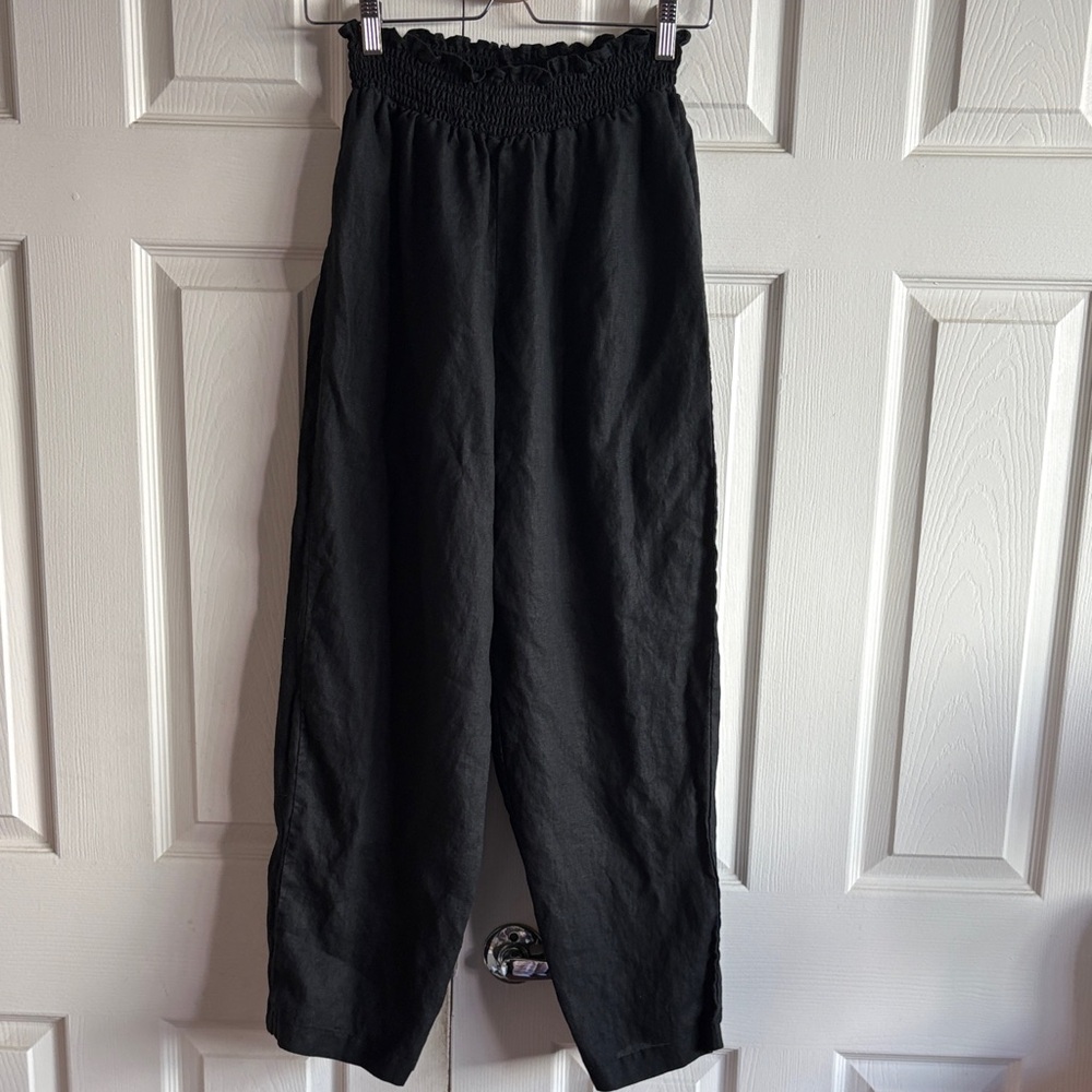 House of Harlow 1960 Black Linen Pants